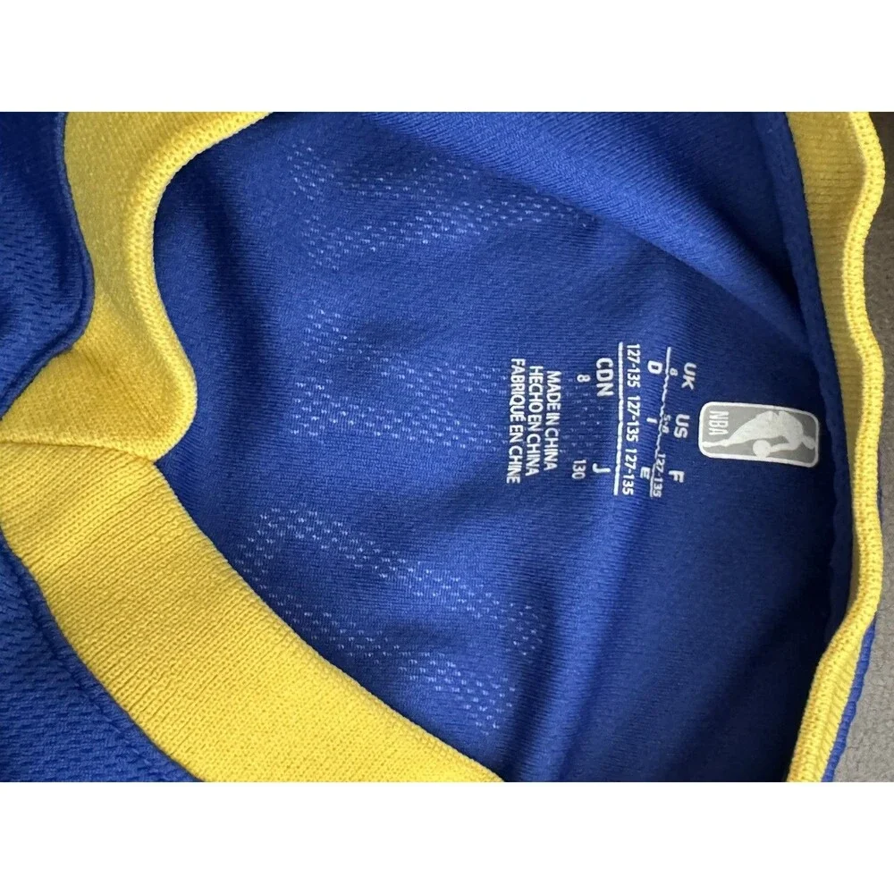 NBA Stephen Curry #30 Golden State Warriors Youth Jersey Blue Size 8 Nike
